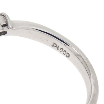 Ring Pt900 Diamond Silver #47 Jewelry