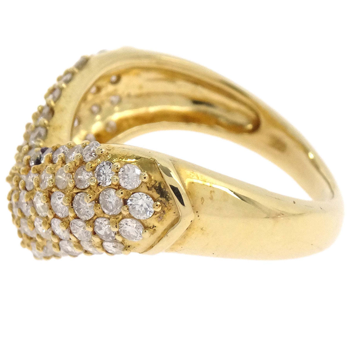 Ring 18K Gold Diamond #50 Jewelry