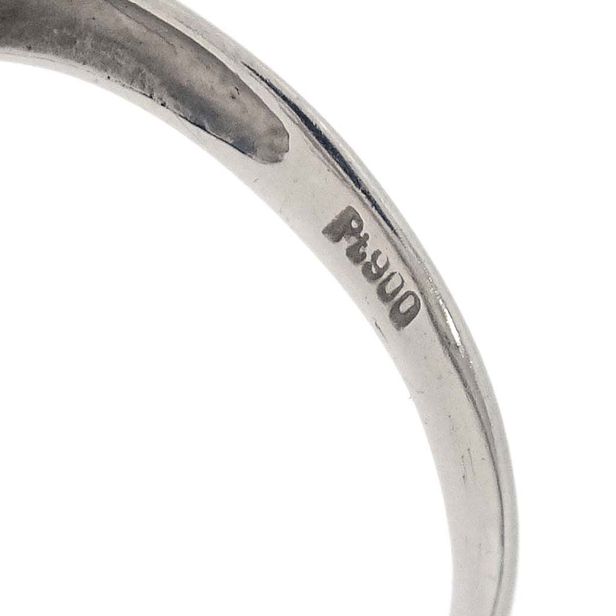 Ring Pt900 Diamond Silver #53 Jewelry