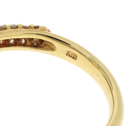 Ring 18K Pearl Diamond Gold #51 Jewelry