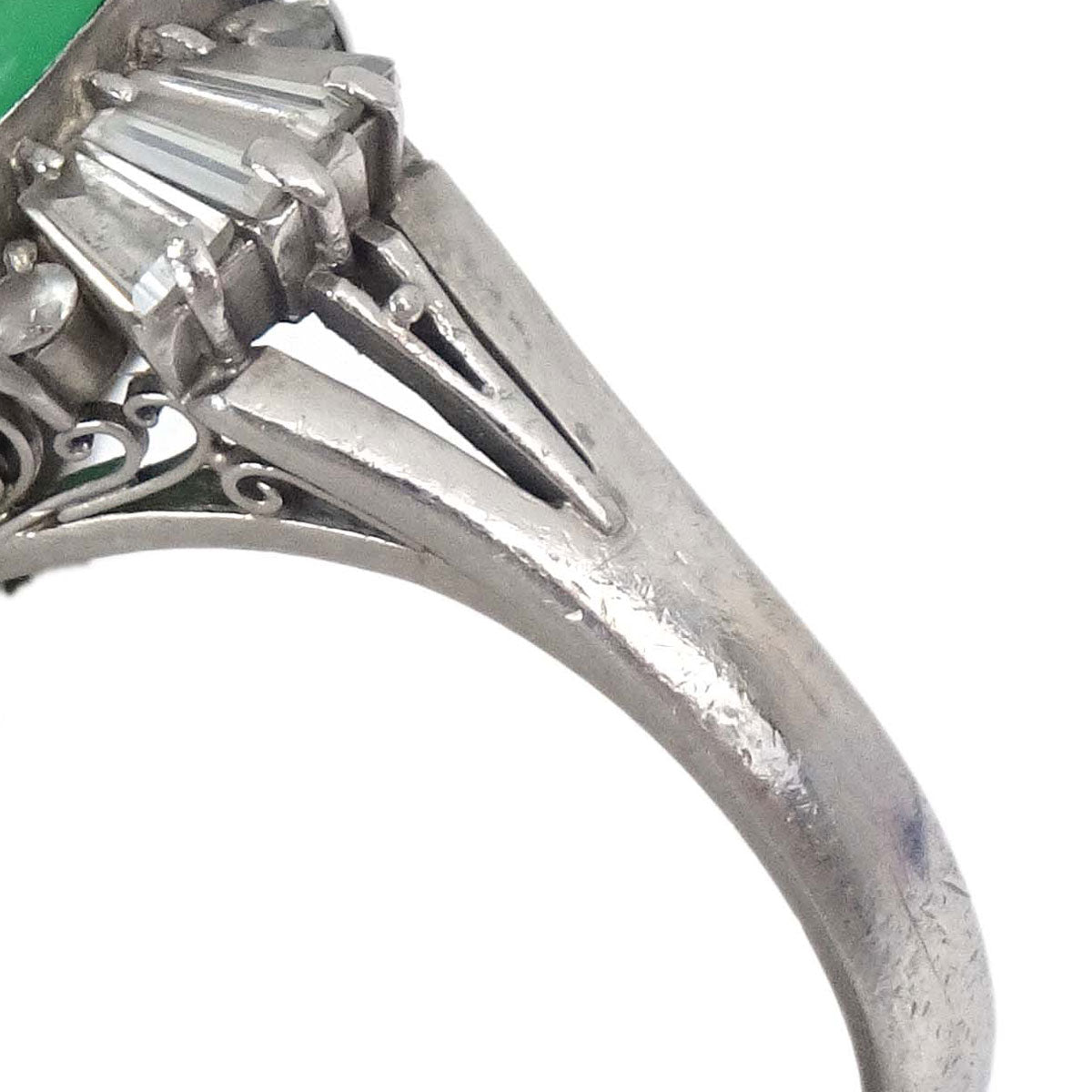 Ring Pm900 Jade Diamond Silver #52 Jewelry
