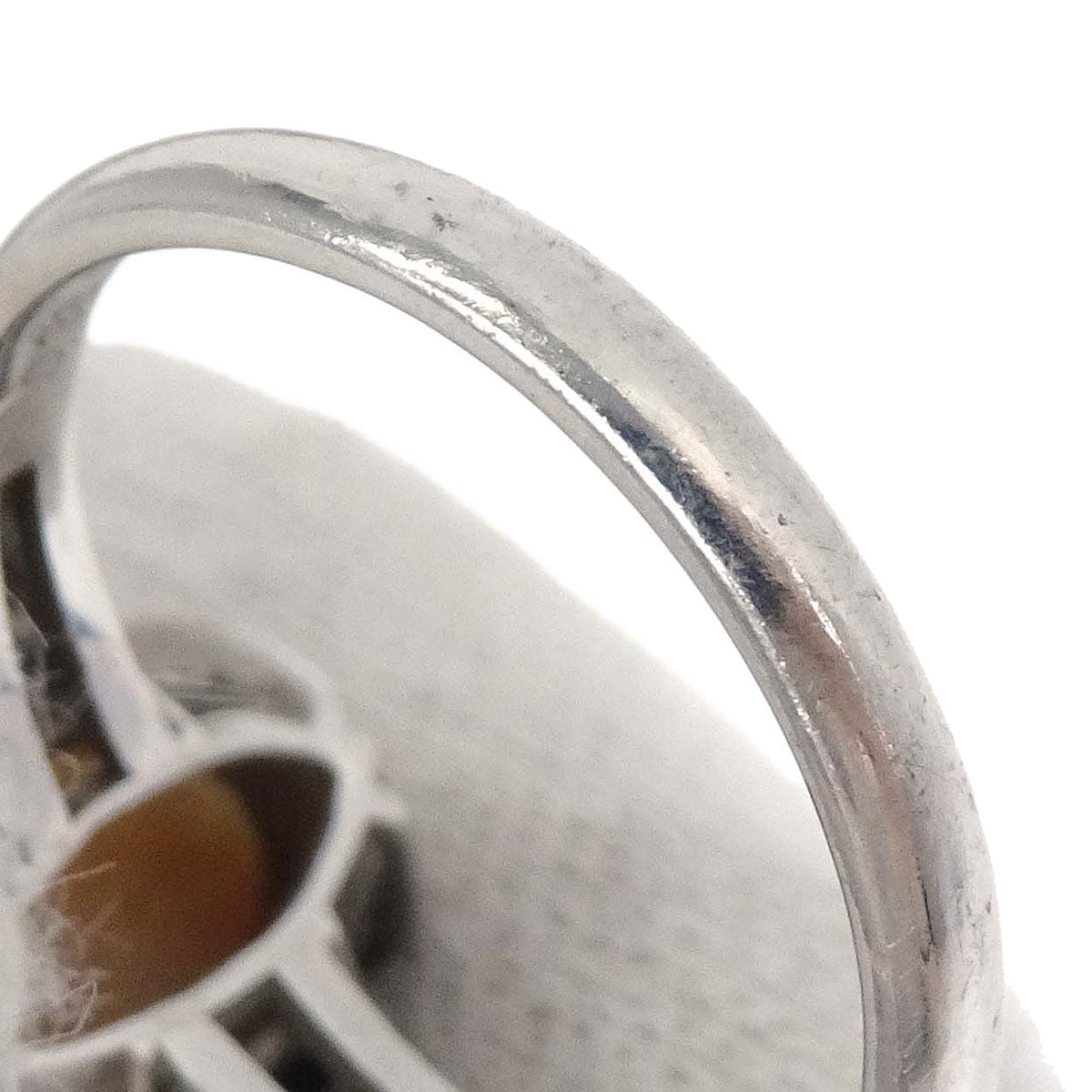 Ring Pt900 Opal Diamond #51 Jewelry
