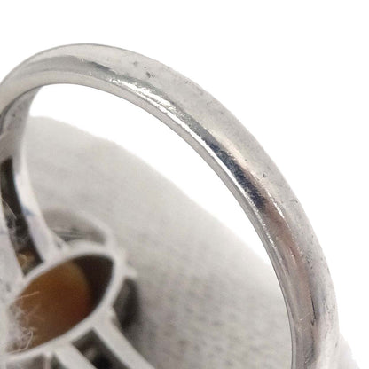 Ring Pt900 Opal Diamond #51 Jewelry