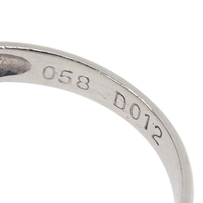 Ring Pt900 Opal Diamond Silver #52 Jewelry