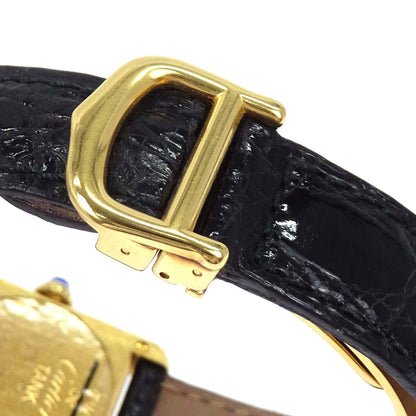 Must Tank SM 21mm Ref.1613 Quartz Watch SV925 Crocodile Black