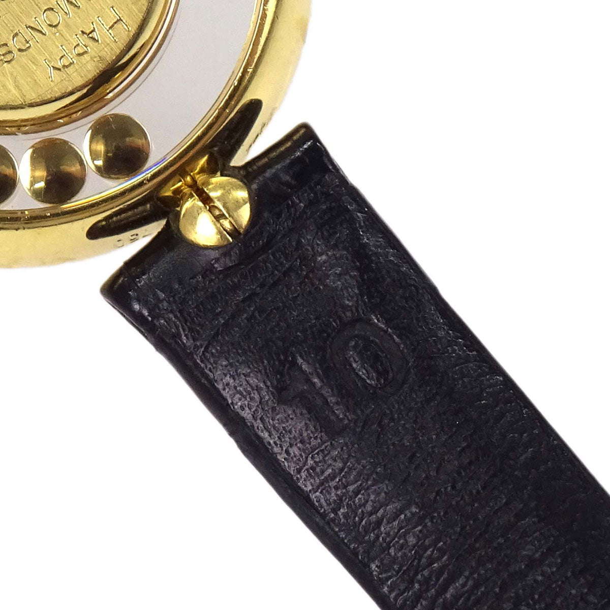Chopard * Happy Diamonds 23mm Ref.20/3926 Quartz Watch 18KYG Crocodile