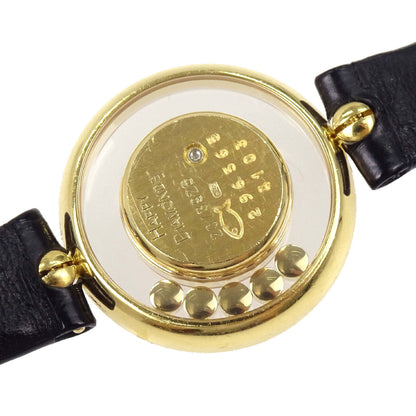 Chopard * Happy Diamonds 23mm Ref.20/3926 Quartz Watch 18KYG Crocodile