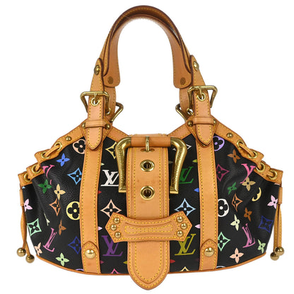 Louis Vuitton Black Monogram Multicolor Theda PM Handbag M92346