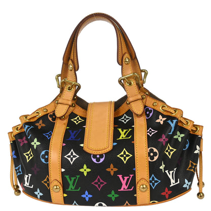 Louis Vuitton Black Monogram Multicolor Theda PM Handbag M92346