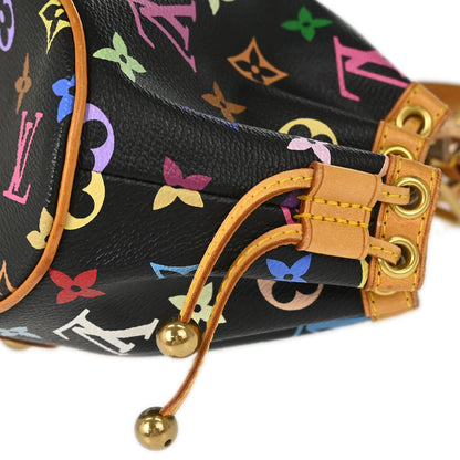 Louis Vuitton Black Monogram Multicolor Theda PM Handbag M92346