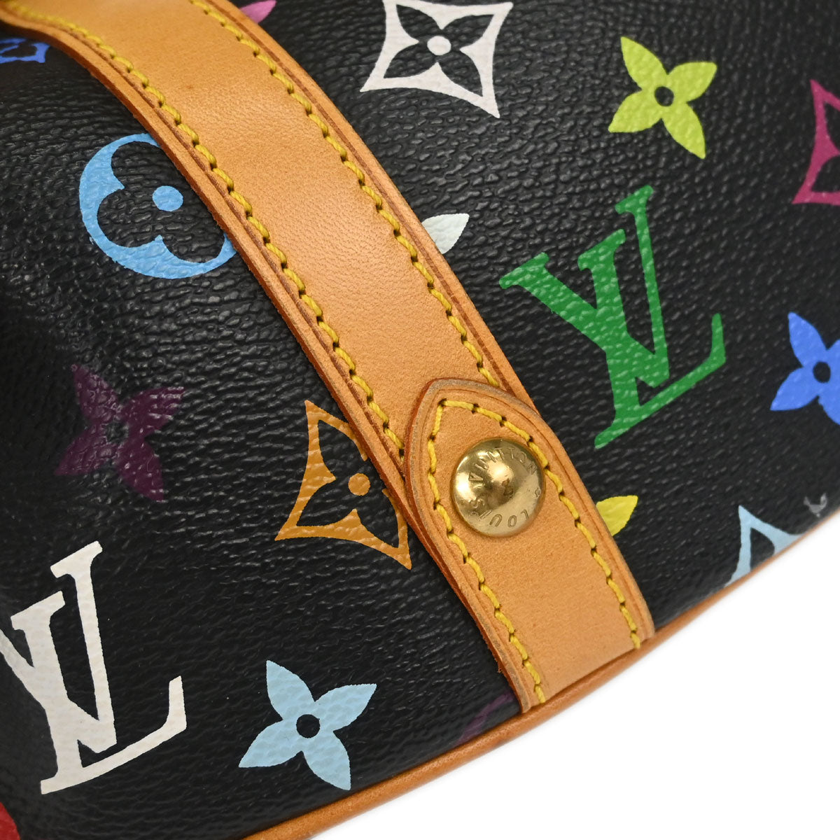 Louis Vuitton Black Monogram Multicolor Theda PM Handbag M92346