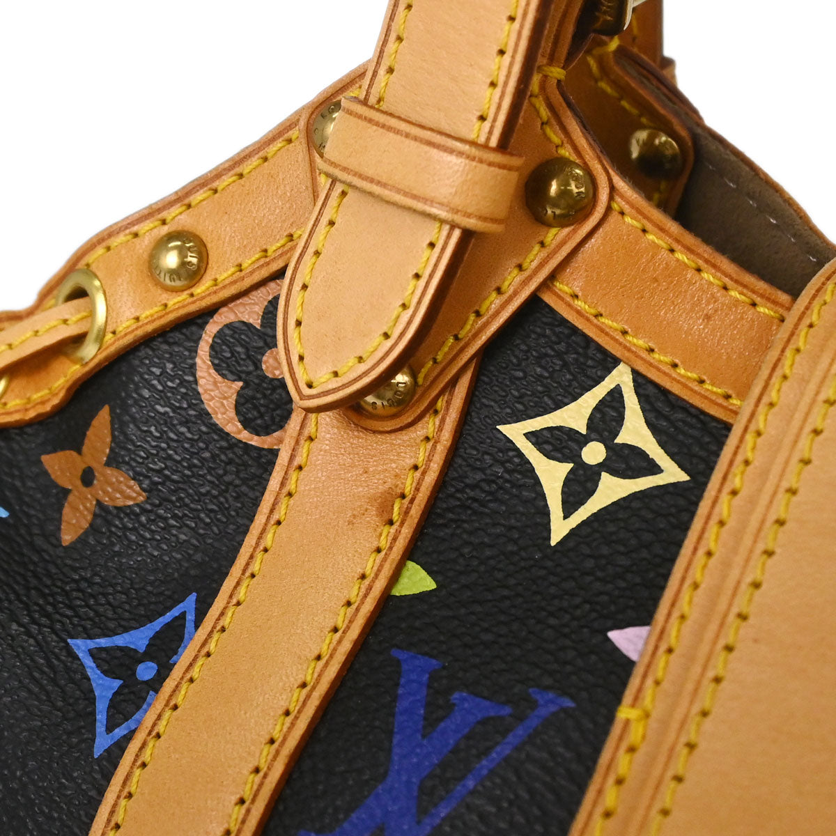 Louis Vuitton Black Monogram Multicolor Theda PM Handbag M92346