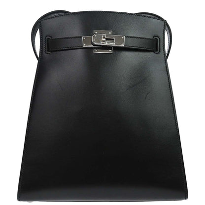 Hermes Black Box Calf Kelly Sport MM Shoulder Bag