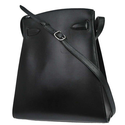 Hermes Black Box Calf Kelly Sport MM Shoulder Bag