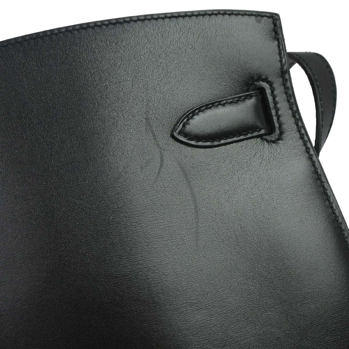 Hermes Black Box Calf Kelly Sport MM Shoulder Bag