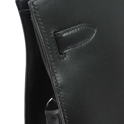 Hermes Black Box Calf Kelly Sport MM Shoulder Bag