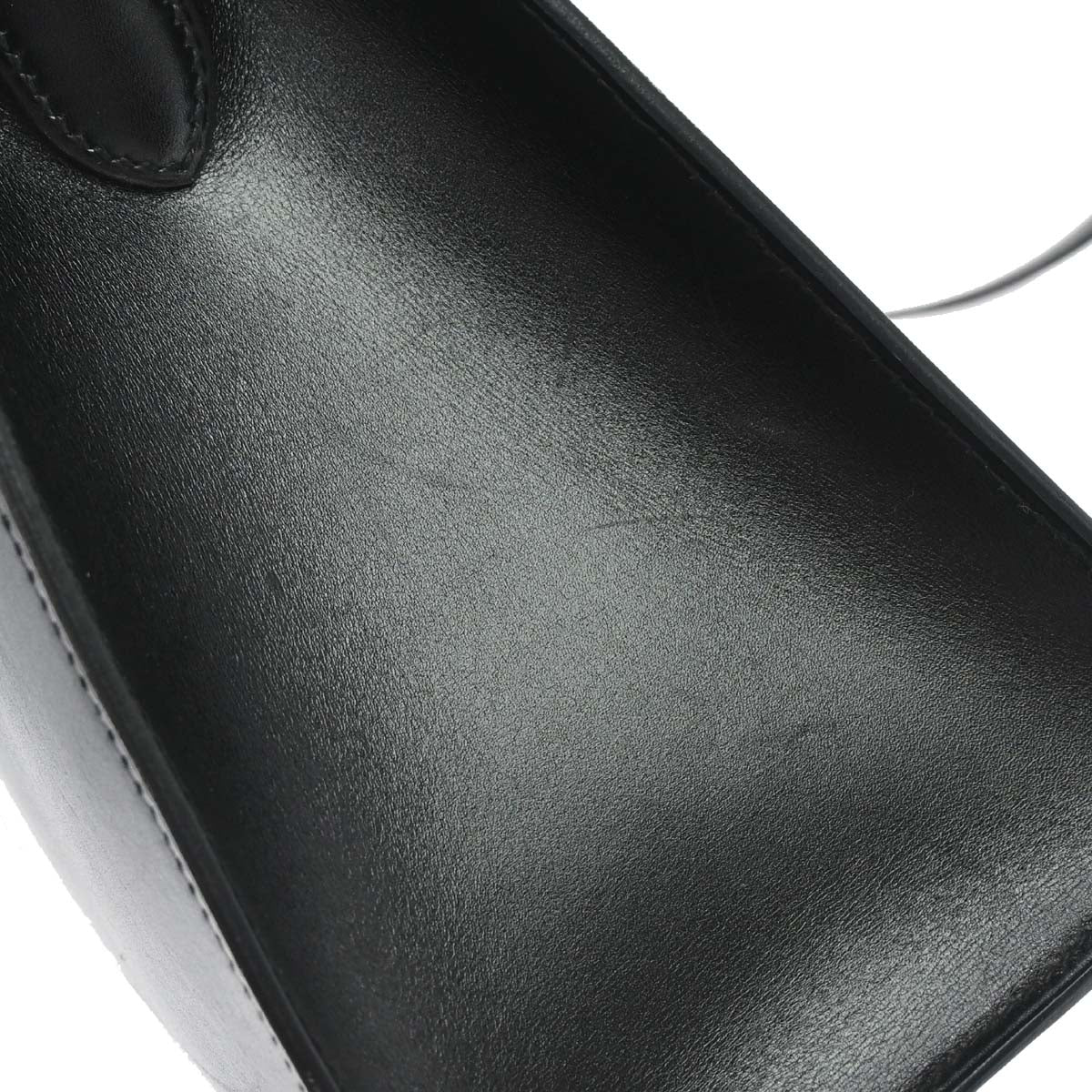 Hermes Black Box Calf Kelly Sport MM Shoulder Bag