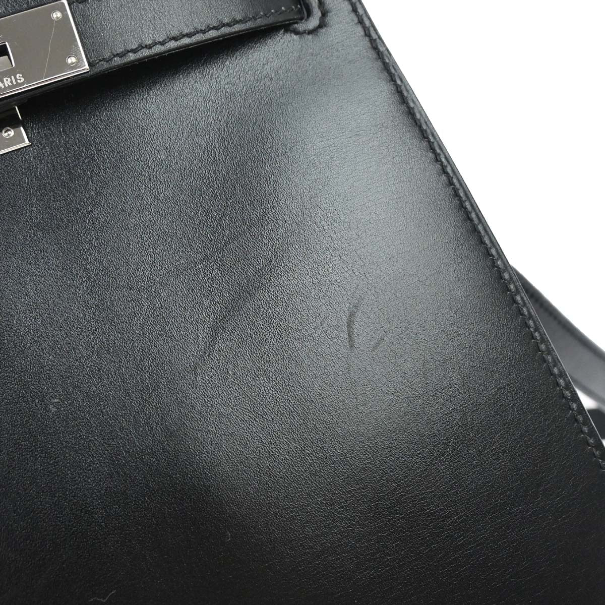 Hermes Black Box Calf Kelly Sport MM Shoulder Bag