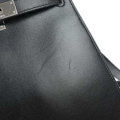 Hermes Black Box Calf Kelly Sport MM Shoulder Bag