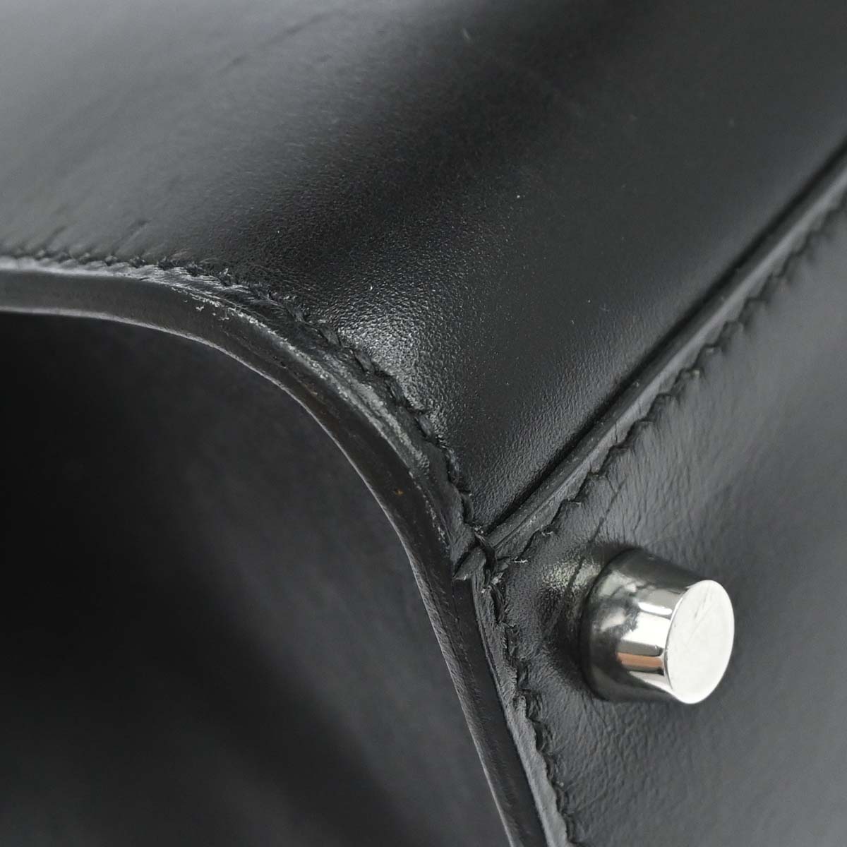 Hermes Black Box Calf Kelly Sport MM Shoulder Bag