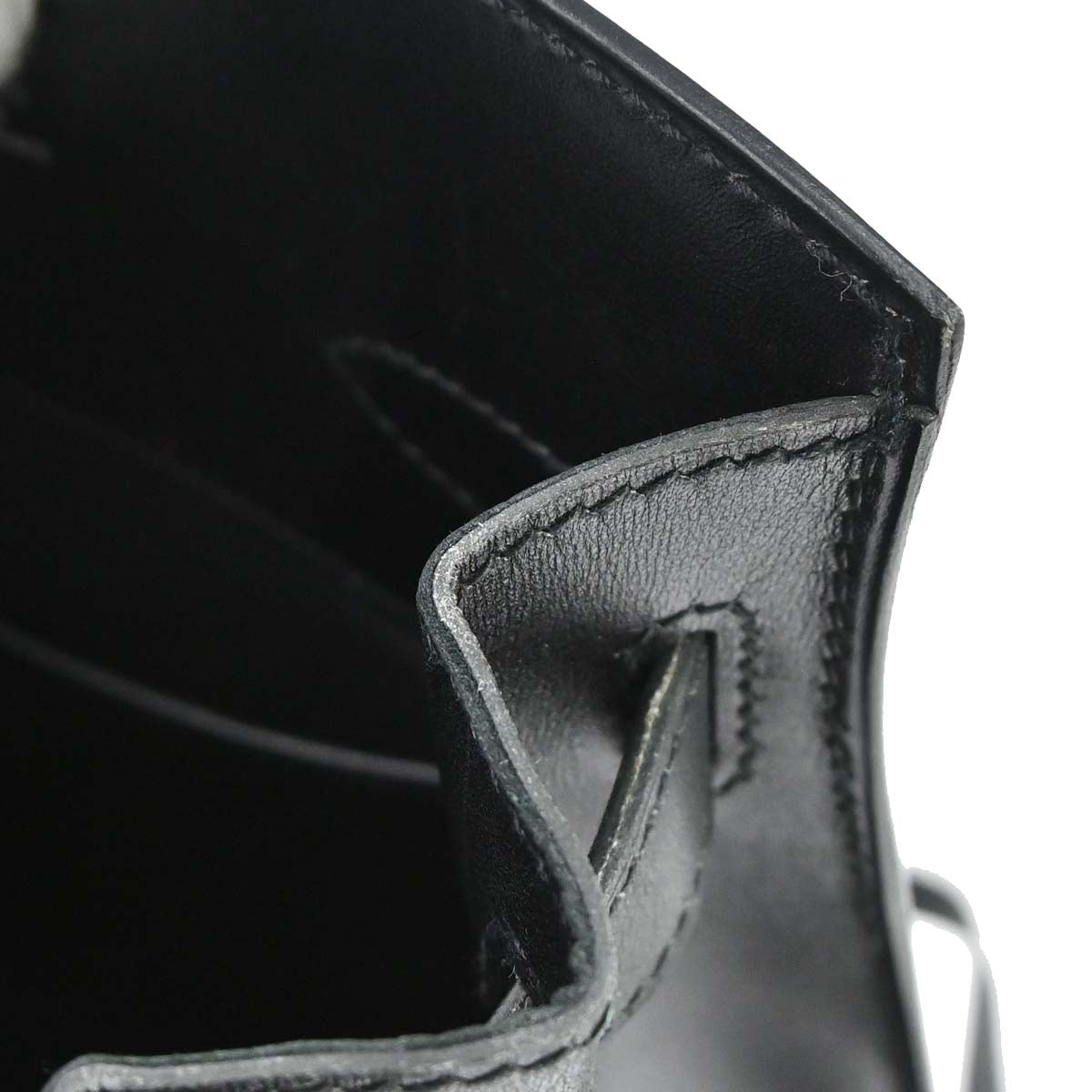 Hermes Black Box Calf Kelly Sport MM Shoulder Bag