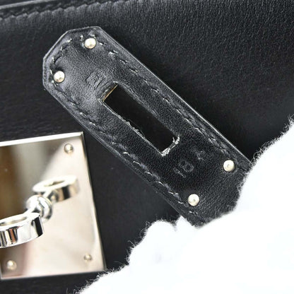 Hermes Black Box Calf Kelly Sport MM Shoulder Bag