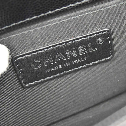 Boy Chanel 2019 Black Caviar Skin Small Chain Shoulder Bag
