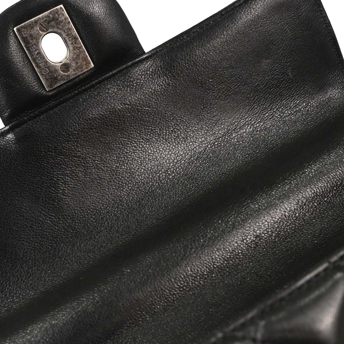 Chanel Black Lambskin Around the World Handbag