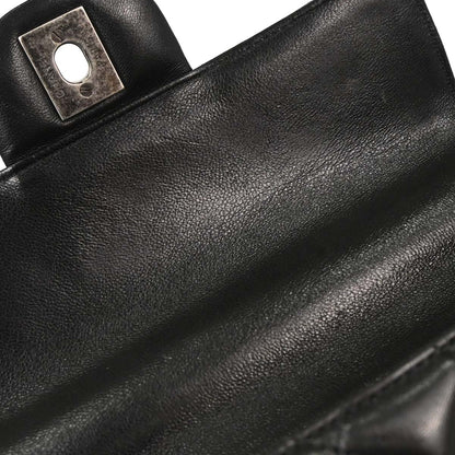 Chanel Black Lambskin Around the World Handbag