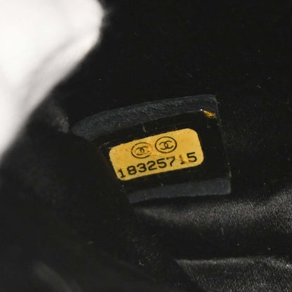 Chanel Black Lambskin Around the World Handbag
