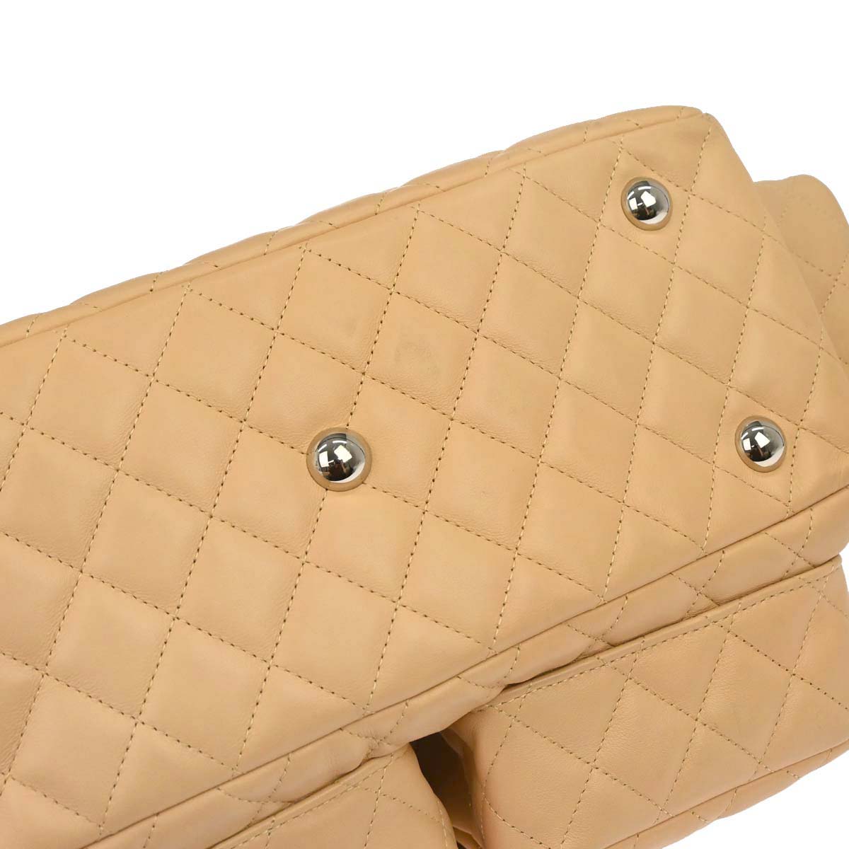Chanel Beige Calfskin Cambon Ligne Reporter Bag Handbag