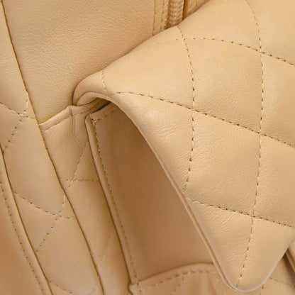 Chanel Beige Calfskin Cambon Ligne Reporter Bag Handbag