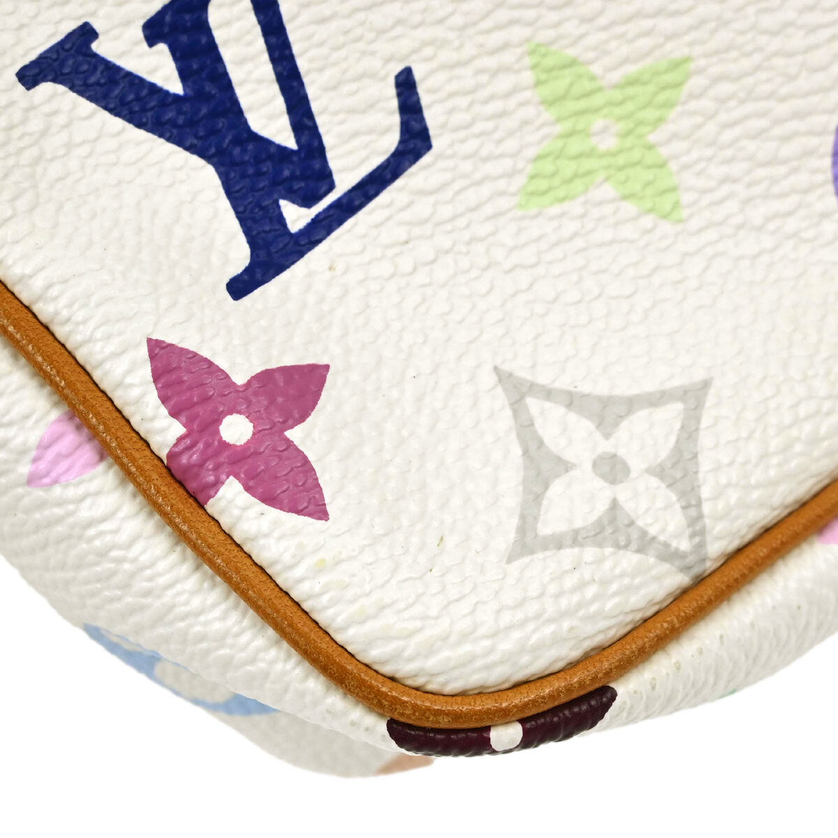 Louis Vuitton White Multicolor Pochette Accessoires M92649