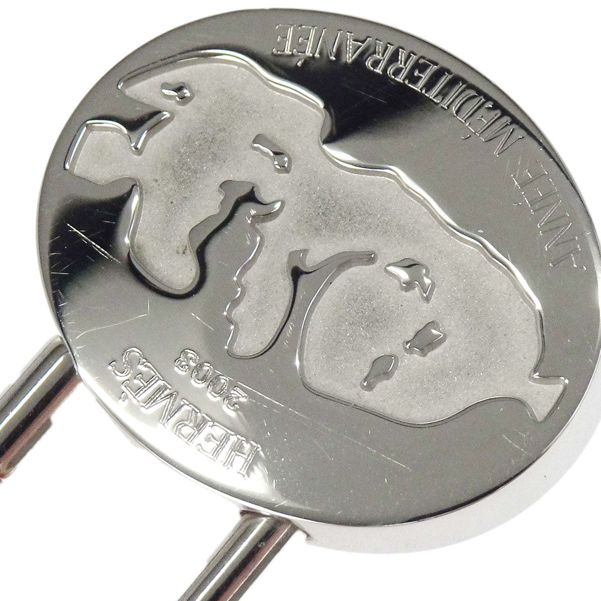 Hermes 2003 Mediterranean Cadena Padlock Silver Small Good