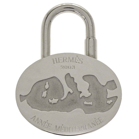 Hermes 2003 Mediterranean Cadena Padlock Silver Small Good