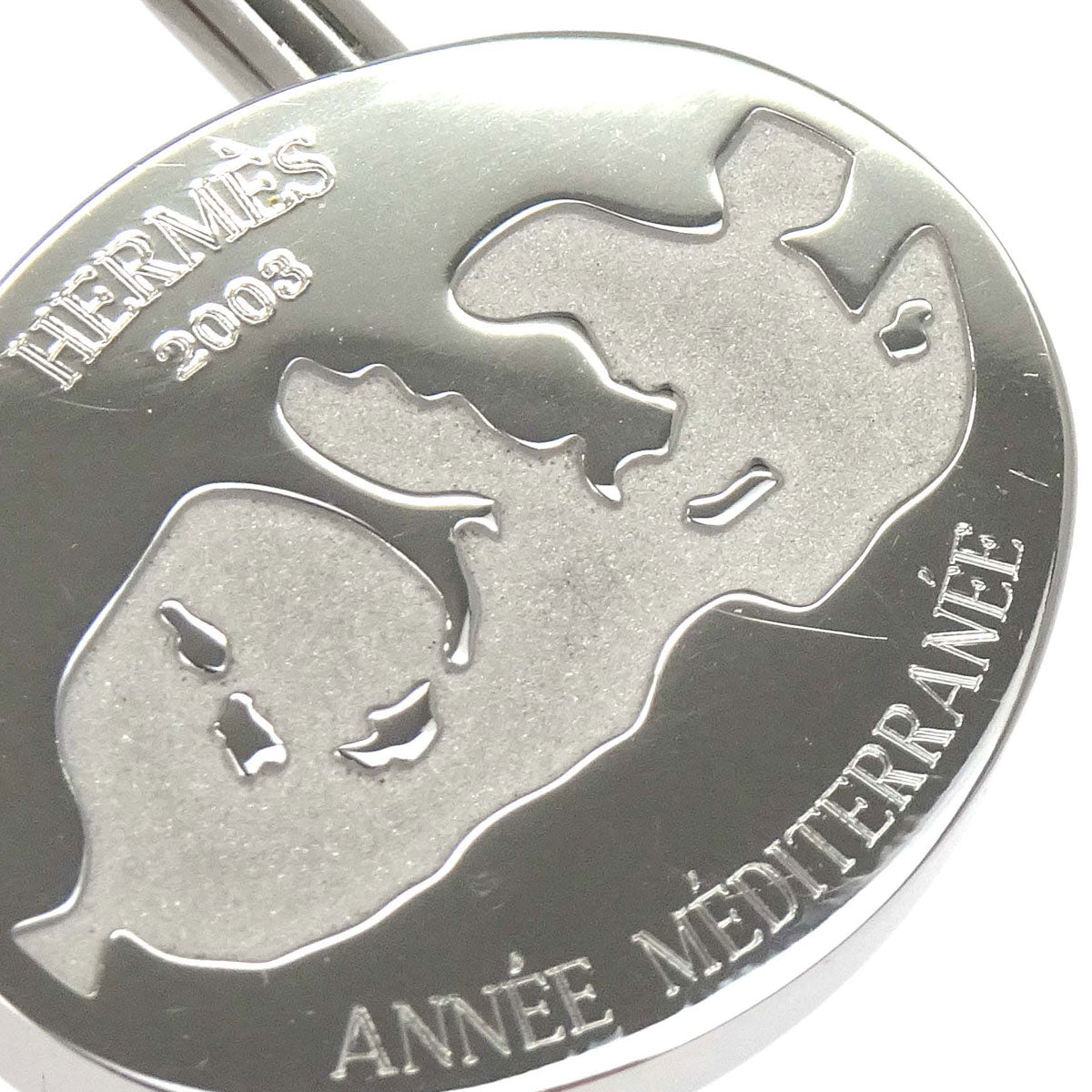 Hermes 2003 Mediterranean Cadena Padlock Silver Small Good