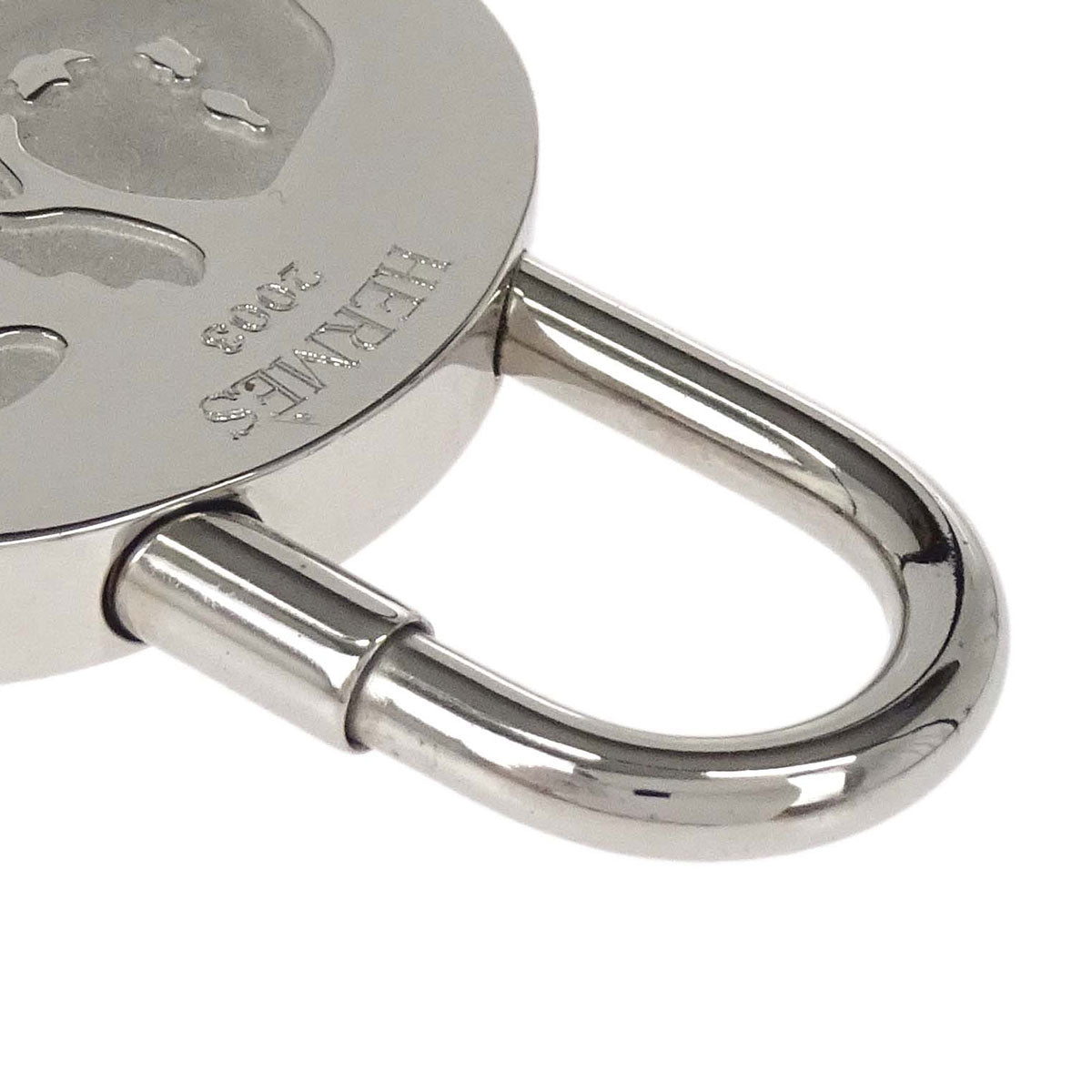 Hermes 2003 Mediterranean Cadena Padlock Silver Small Good