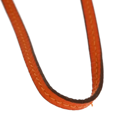 Hermes by Margiela Orange Taurillon Clochette Necklace Pendant