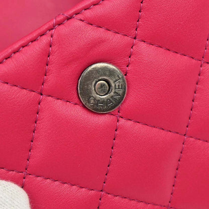 Chanel Pink Lambskin Vanity Shoulder Bag