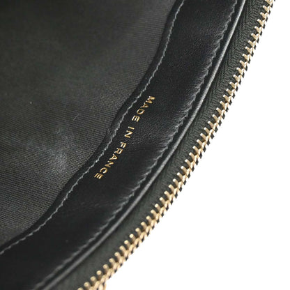 Boy Chanel 2019 Black Caviar Skin Double Zip Chain WOC Shoulder Bag