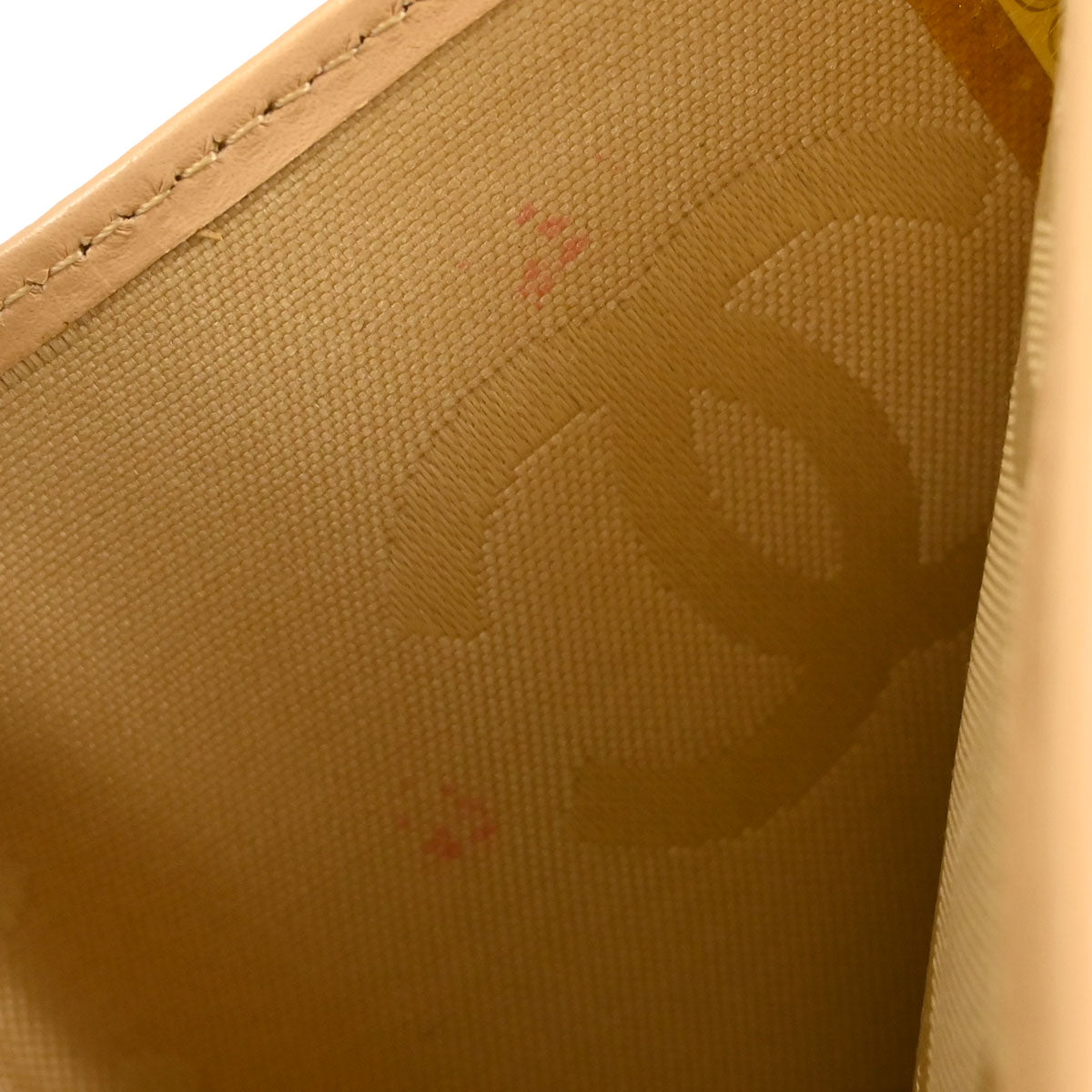 Chanel Beige Calfskin Cambon Ligne Bifold Wallet