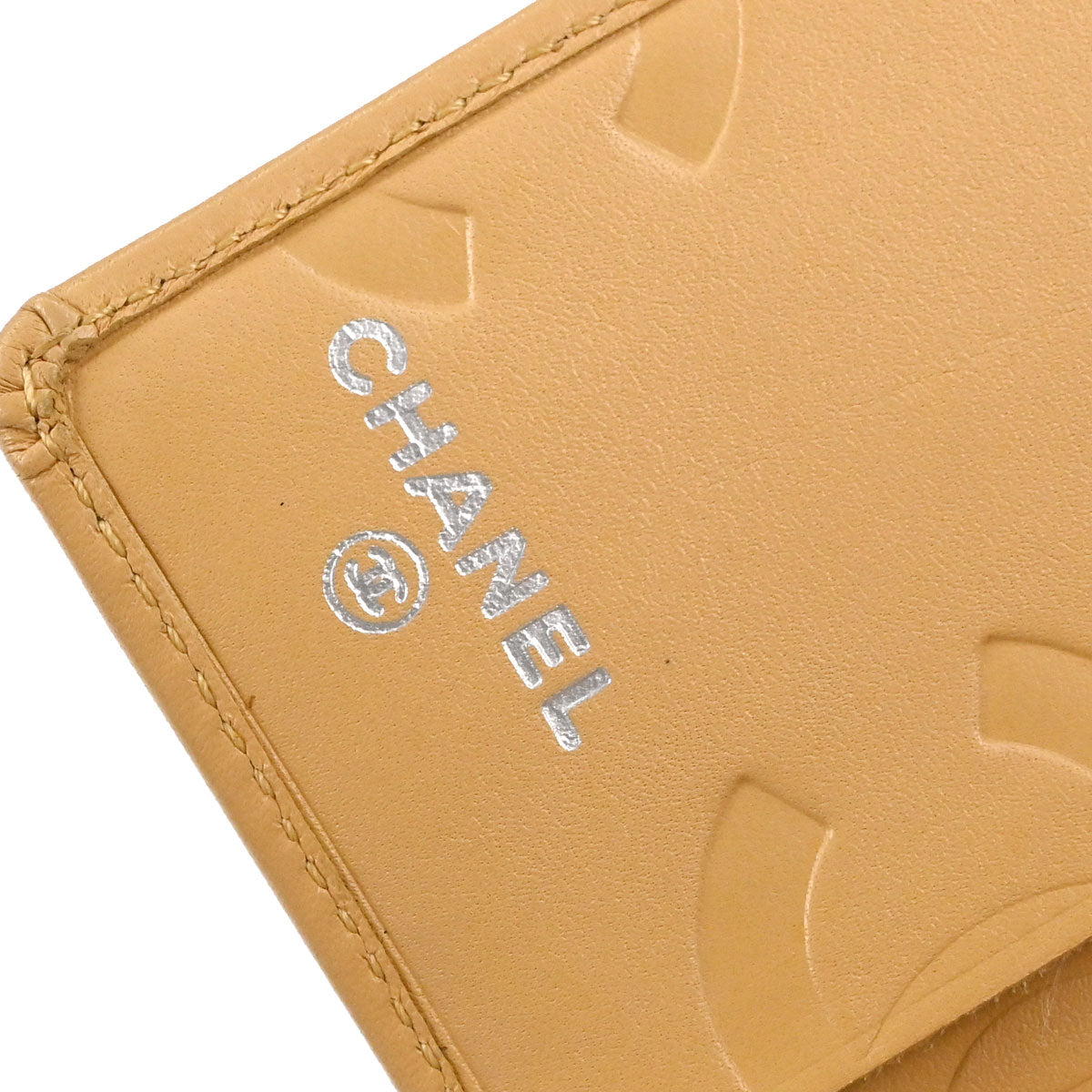 Chanel Beige Calfskin Cambon Ligne Bifold Wallet