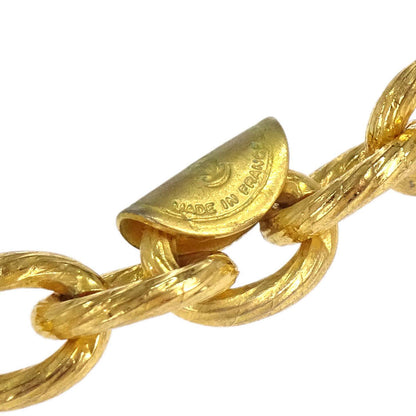 Chanel Gold Chain Tie Motif Necklace