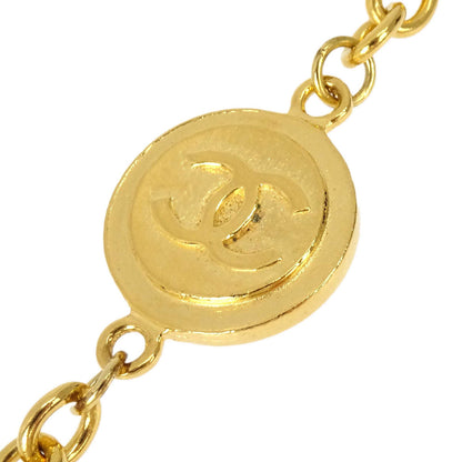 Chanel Medallion Long Chain Necklace Gold