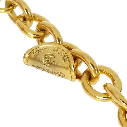 Chanel Medallion Long Chain Necklace Gold