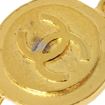 Chanel Medallion Long Chain Necklace Gold