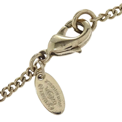 Chanel Rhinestone Costume Pearl Gold Ivory CC Necklace 07A
