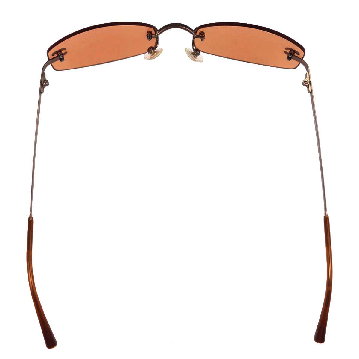 Chanel Sunglasses Eyewear Orange 54□19 Small Good