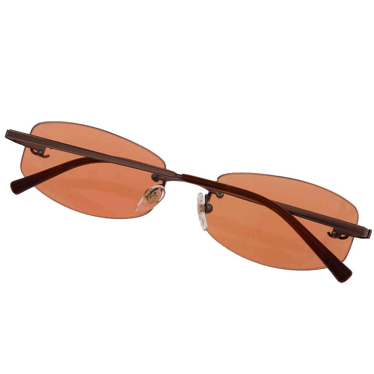 Chanel Sunglasses Eyewear Orange 54□19 Small Good