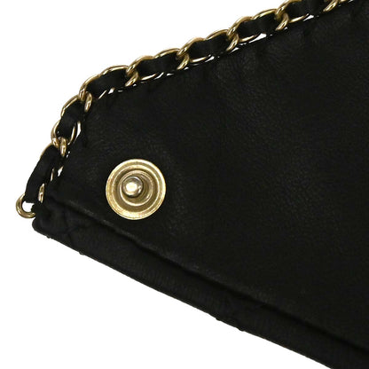 Chanel Black Lambskin Bandana 19 Small Good